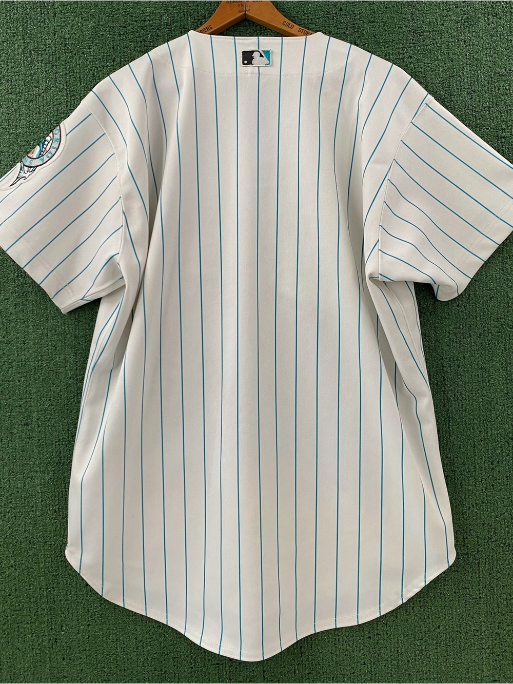 VTG 90’s Russell Athletic Florida Marlins Diamond Collection Baseball Jersey 44 - Picture 6 of 9